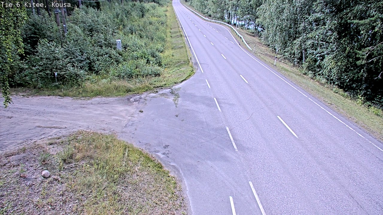 Weather Camera Image Väg 6, Kitee, Kousa, Kitee, Pohjois-Karjala