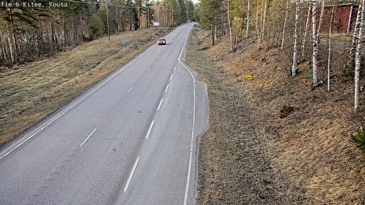 Weather Camera Image Road 6, Kitee, Kousa, Kitee, Pohjois-Karjala