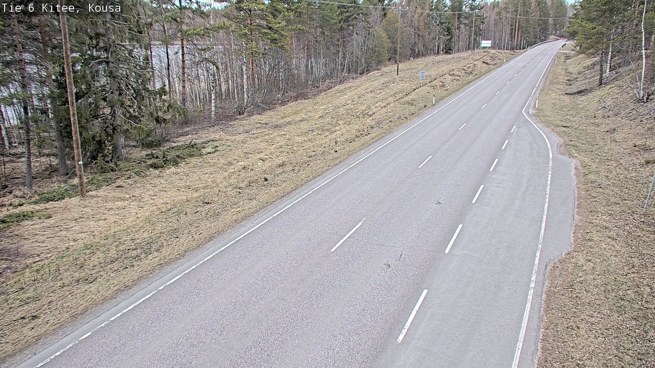 Weather Camera Image Väg 6, Kitee, Kousa, Kitee, Pohjois-Karjala