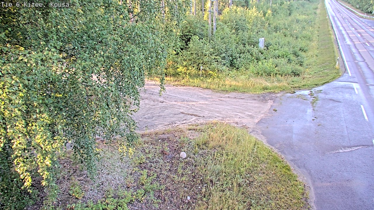Weather Camera Image Road 6, Kitee, Kousa, Kitee, Pohjois-Karjala