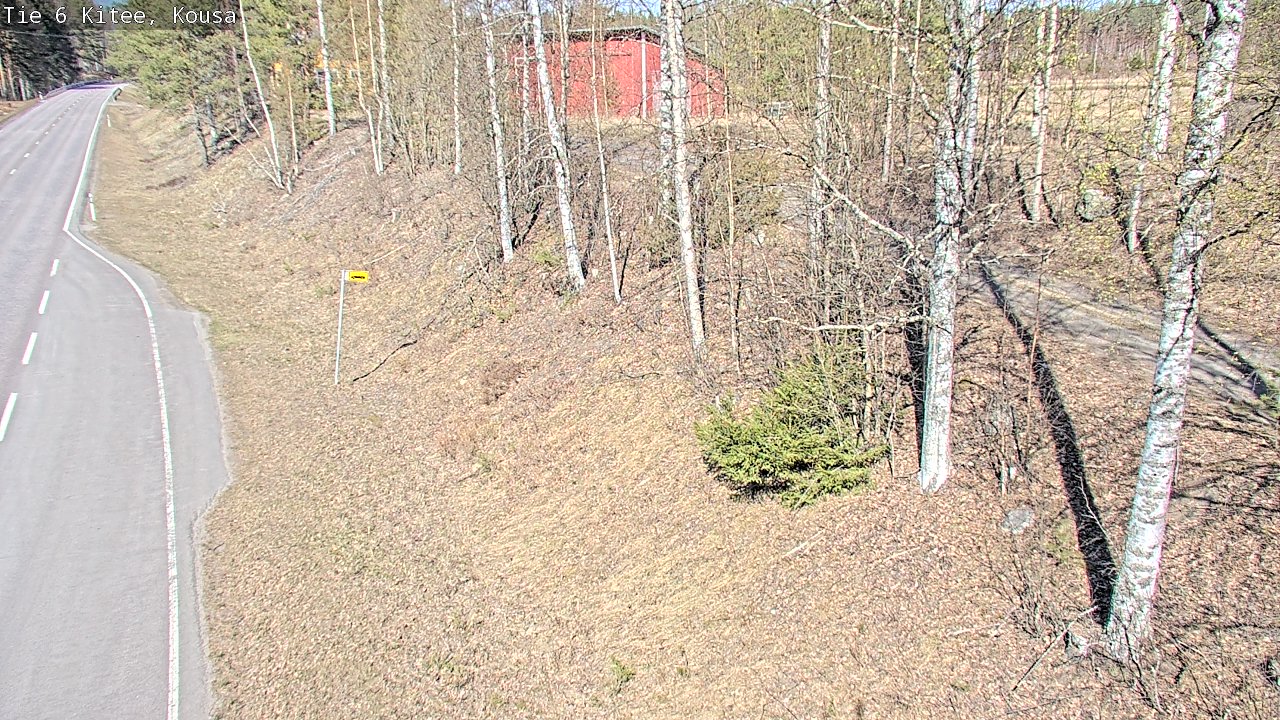 Weather Camera Image Road 6, Kitee, Kousa, Kitee, Pohjois-Karjala