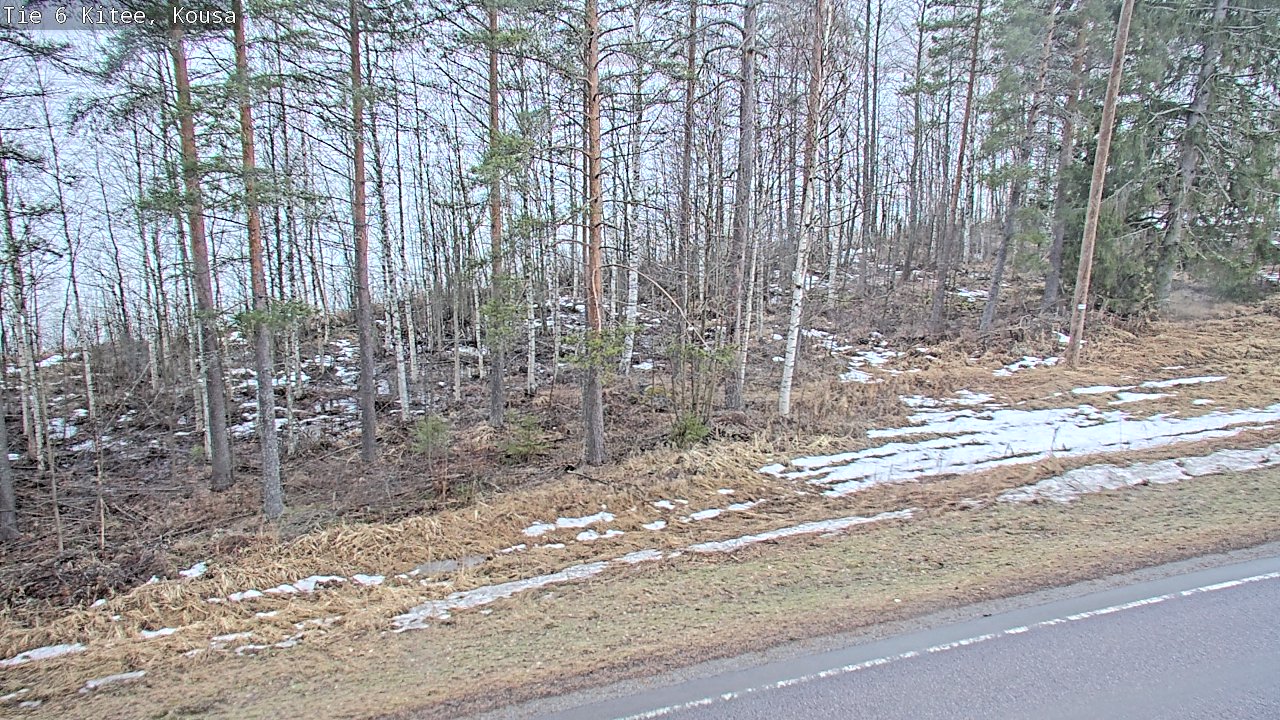 Weather Camera Image Road 6, Kitee, Kousa, Kitee, Pohjois-Karjala