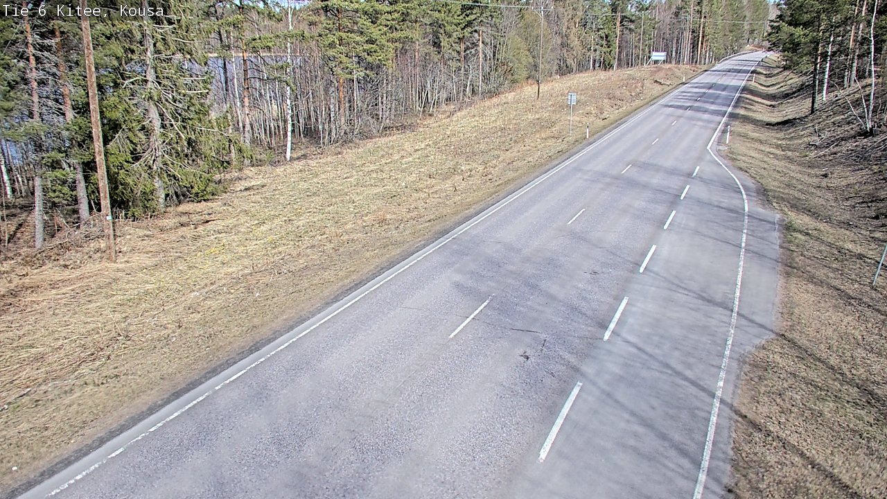 Weather Camera Image Road 6, Kitee, Kousa, Kitee, Pohjois-Karjala
