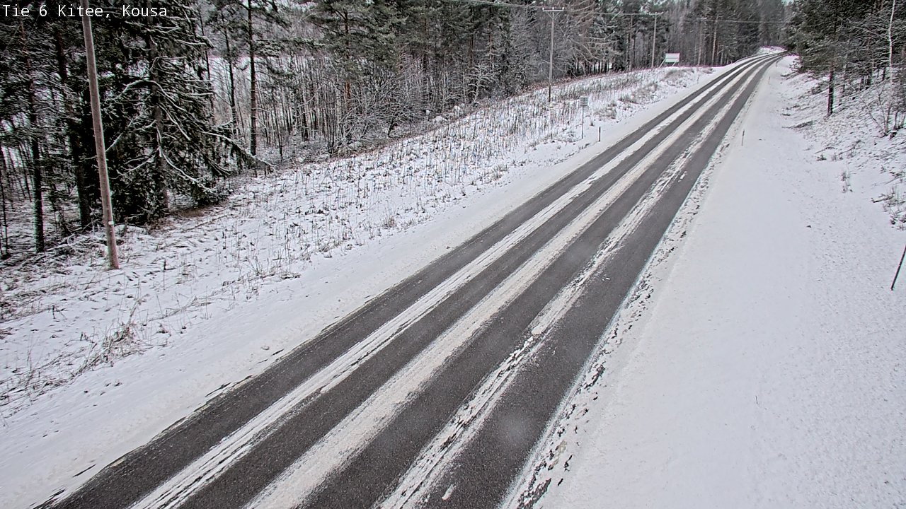 Weather Camera Image Väg 6, Kitee, Kousa, Kitee, Pohjois-Karjala