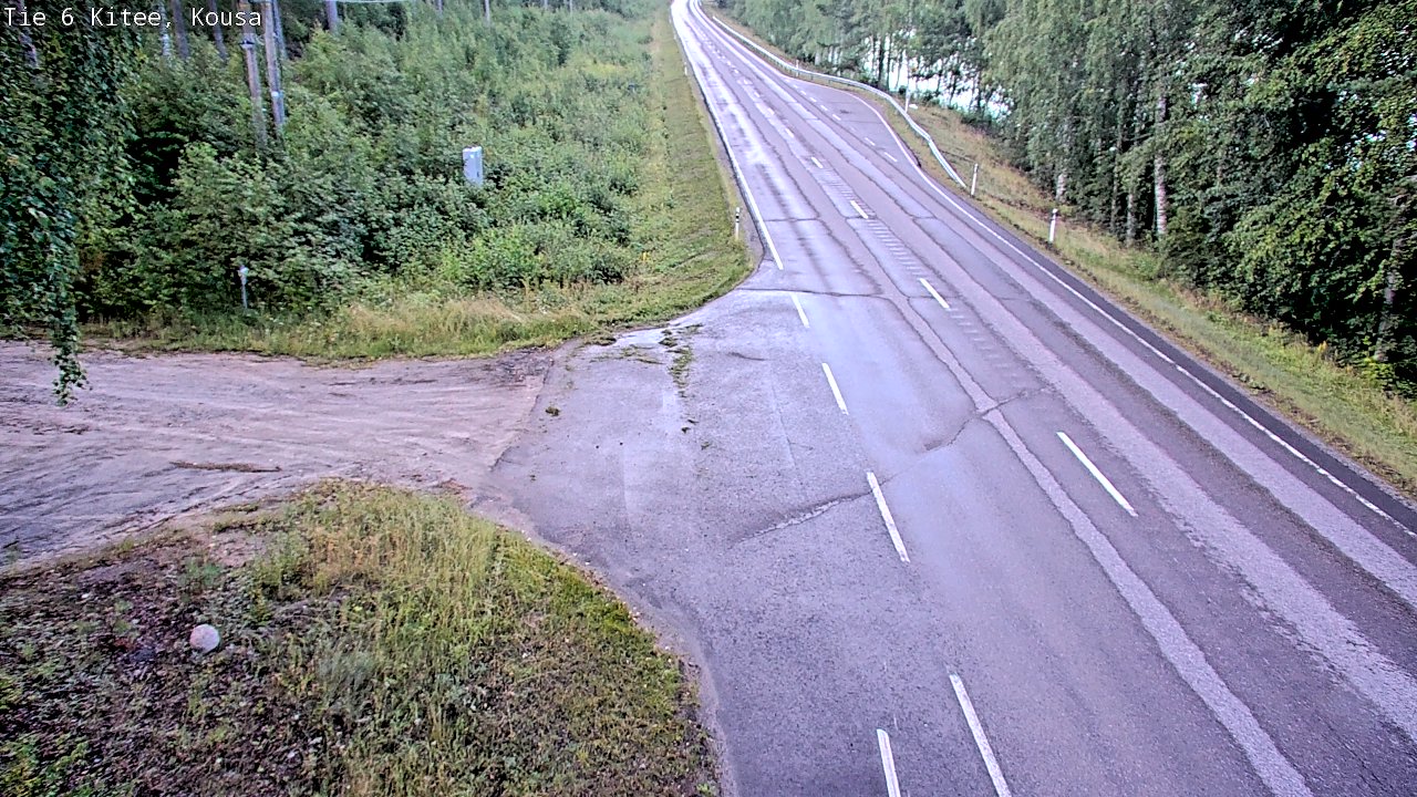 Weather Camera Image Road 6, Kitee, Kousa, Kitee, Pohjois-Karjala