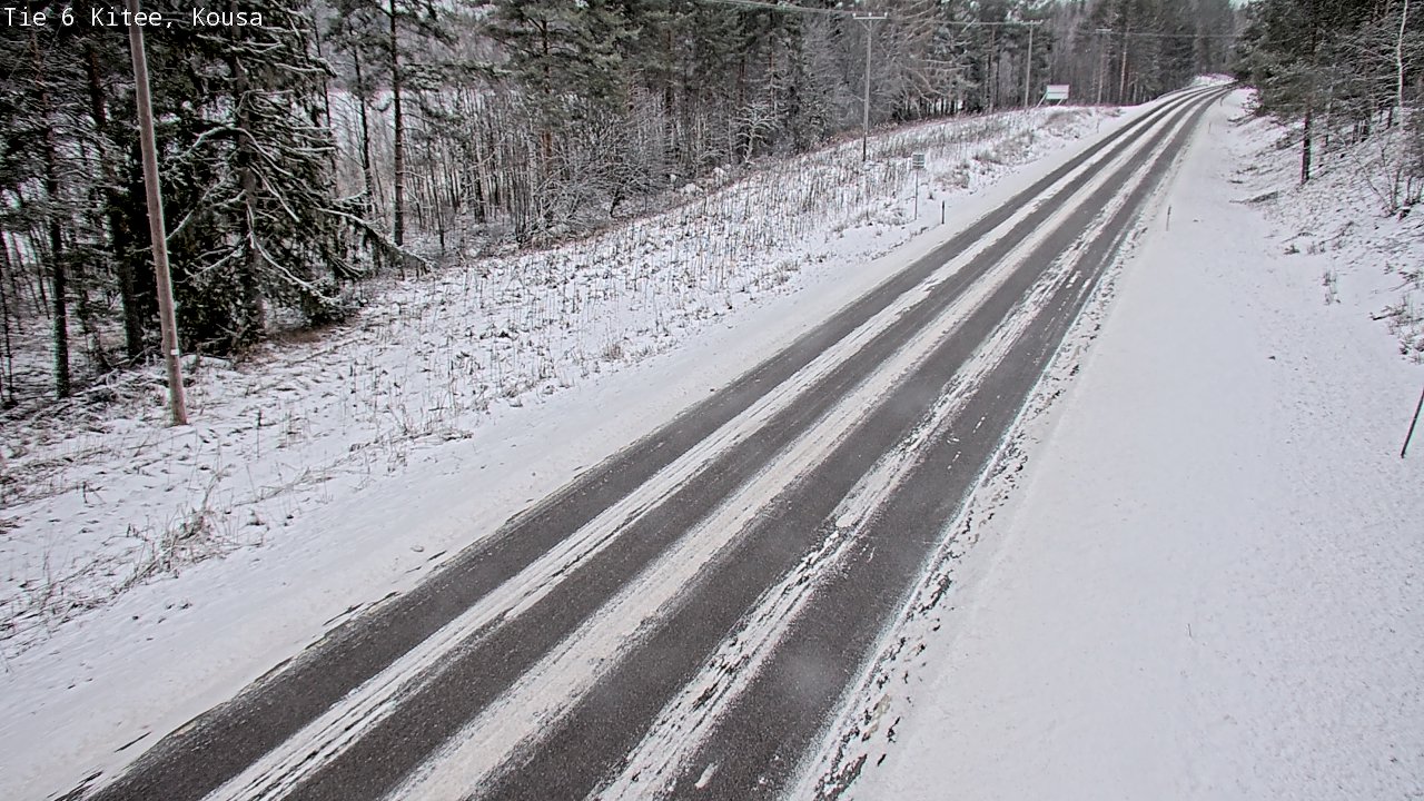 Weather Camera Image Väg 6, Kitee, Kousa, Kitee, Pohjois-Karjala