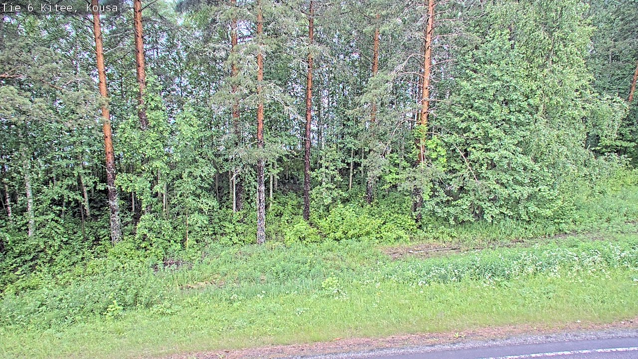 Weather Camera Image Väg 6, Kitee, Kousa, Kitee, Pohjois-Karjala