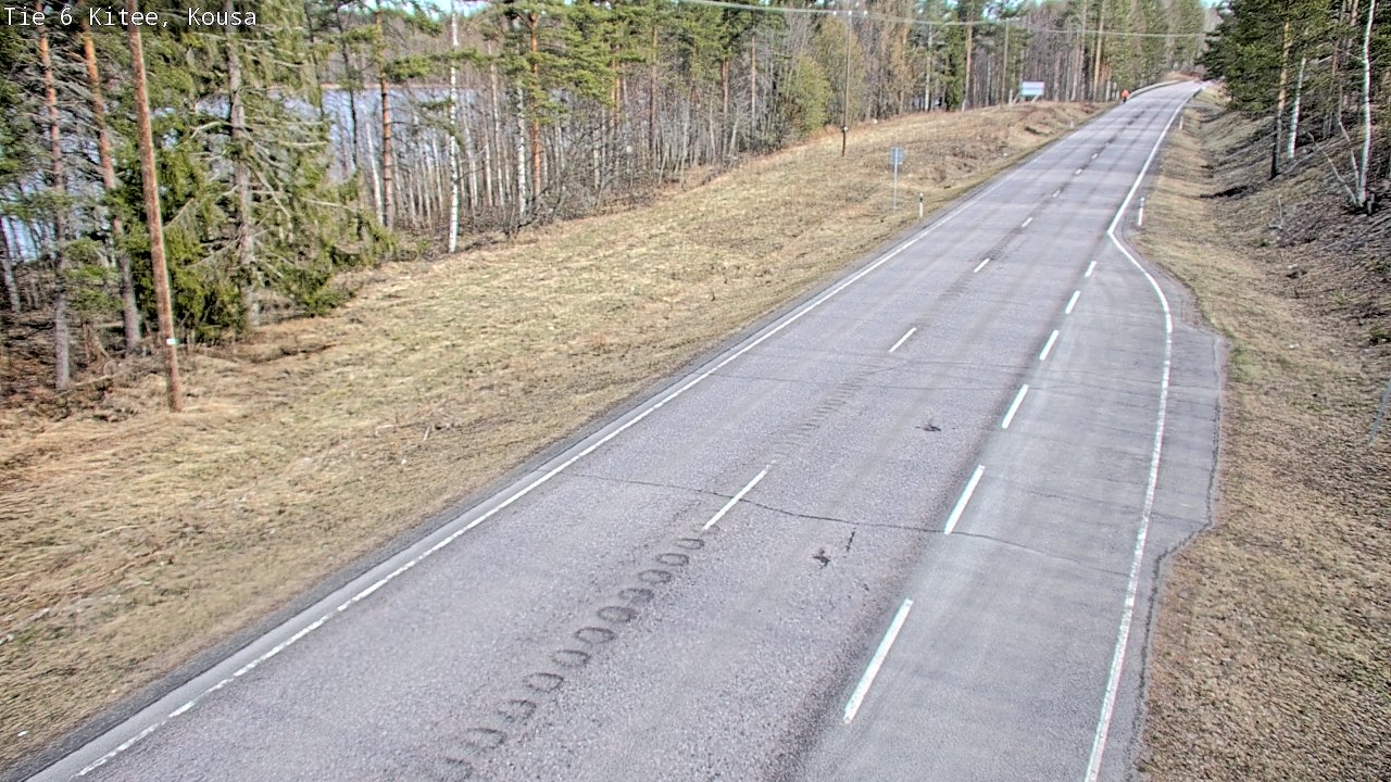 Weather Camera Image Road 6, Kitee, Kousa, Kitee, Pohjois-Karjala