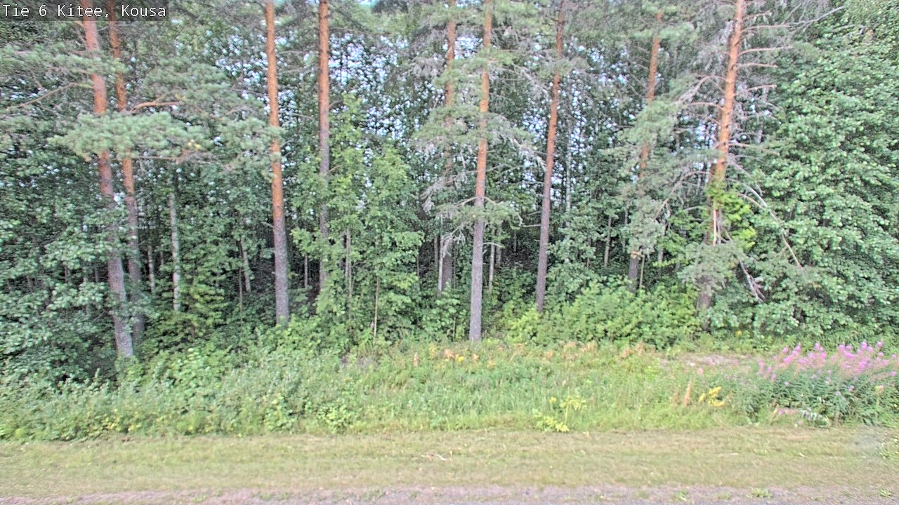 Weather Camera Image Väg 6, Kitee, Kousa, Kitee, Pohjois-Karjala