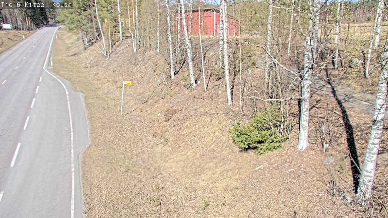 Weather Camera Image Road 6, Kitee, Kousa, Kitee, Pohjois-Karjala