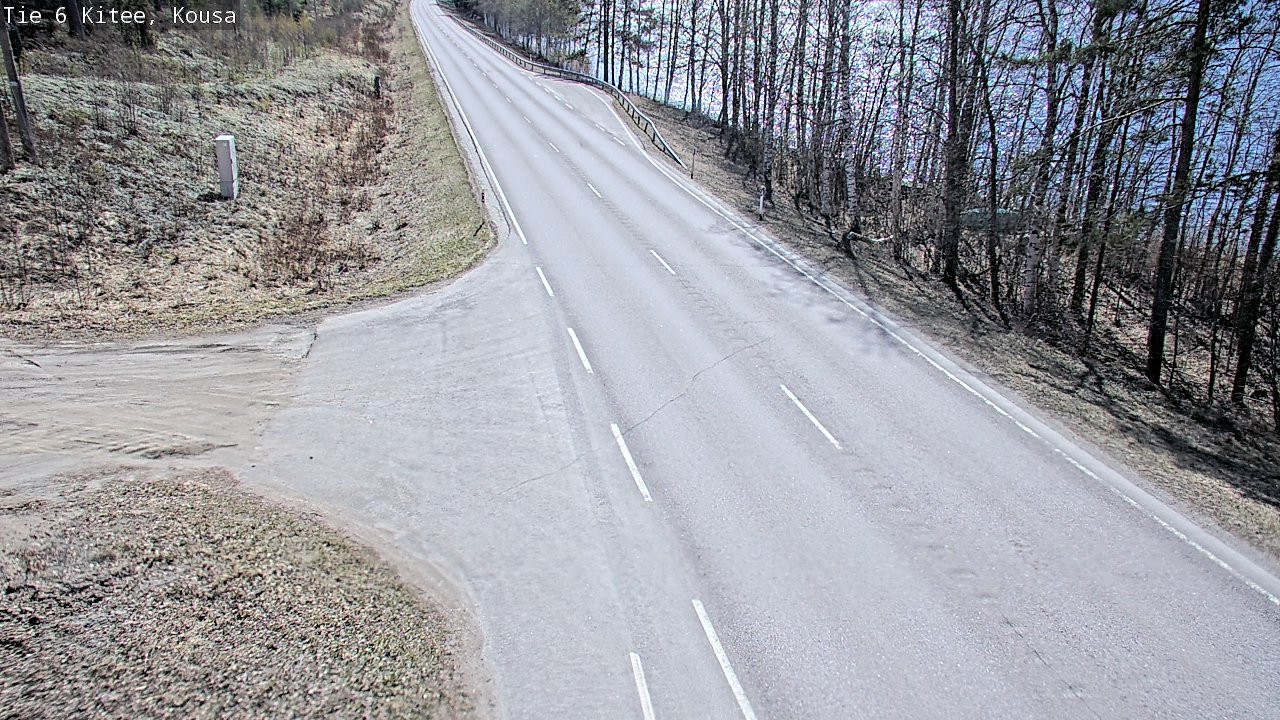 Weather Camera Image Road 6, Kitee, Kousa, Kitee, Pohjois-Karjala