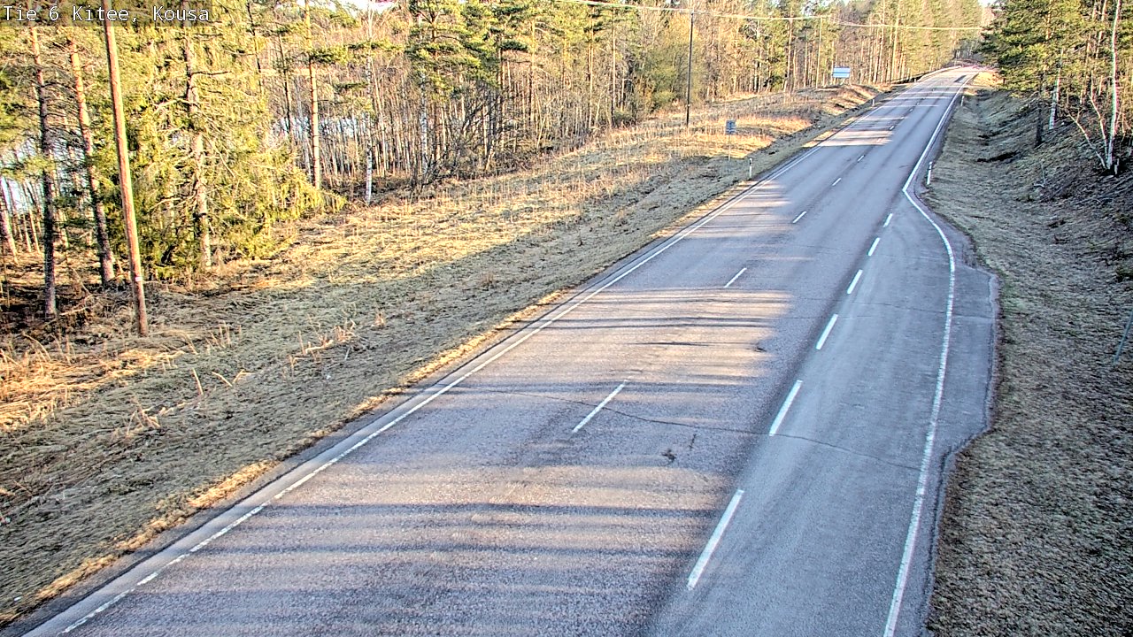Weather Camera Image Road 6, Kitee, Kousa, Kitee, Pohjois-Karjala