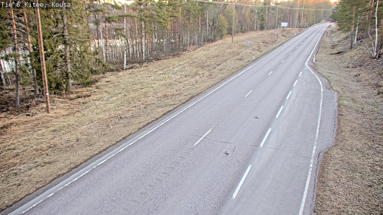 Weather Camera Image Road 6, Kitee, Kousa, Kitee, Pohjois-Karjala