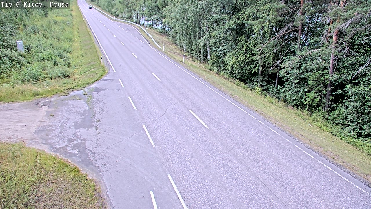 Weather Camera Image Road 6, Kitee, Kousa, Kitee, Pohjois-Karjala