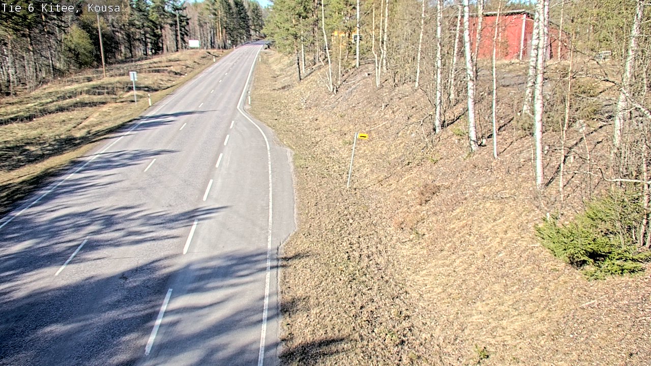 Weather Camera Image Road 6, Kitee, Kousa, Kitee, Pohjois-Karjala