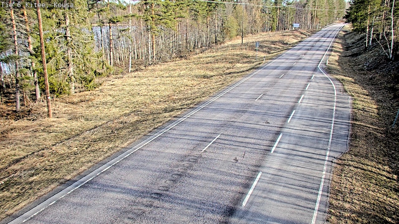 Weather Camera Image Road 6, Kitee, Kousa, Kitee, Pohjois-Karjala
