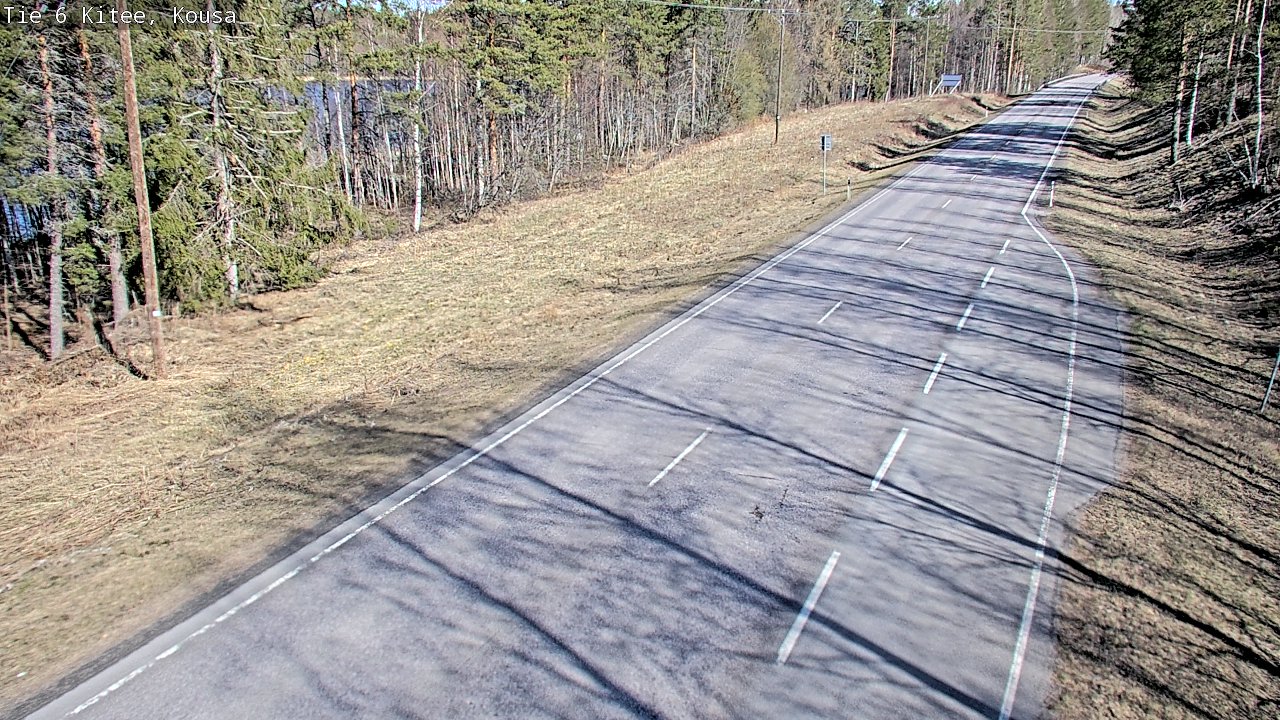 Weather Camera Image Road 6, Kitee, Kousa, Kitee, Pohjois-Karjala