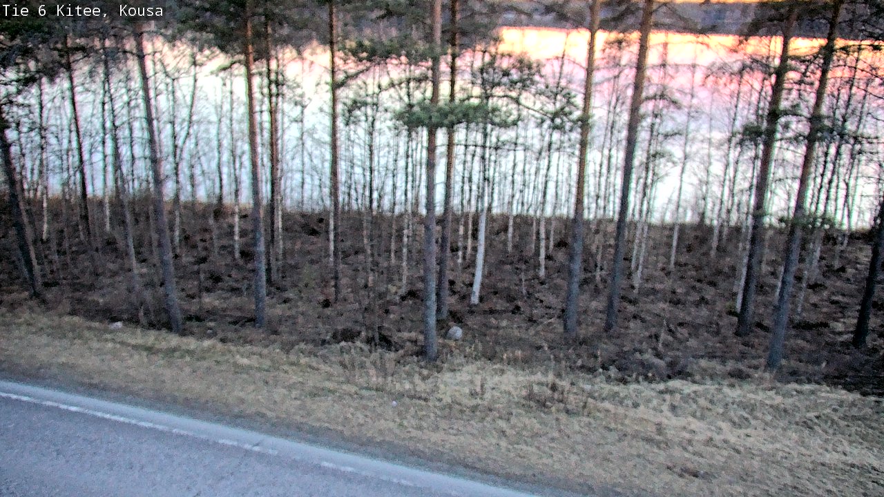 Weather Camera Image Road 6, Kitee, Kousa, Kitee, Pohjois-Karjala