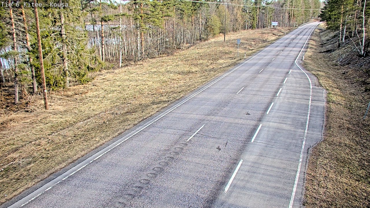Weather Camera Image Road 6, Kitee, Kousa, Kitee, Pohjois-Karjala