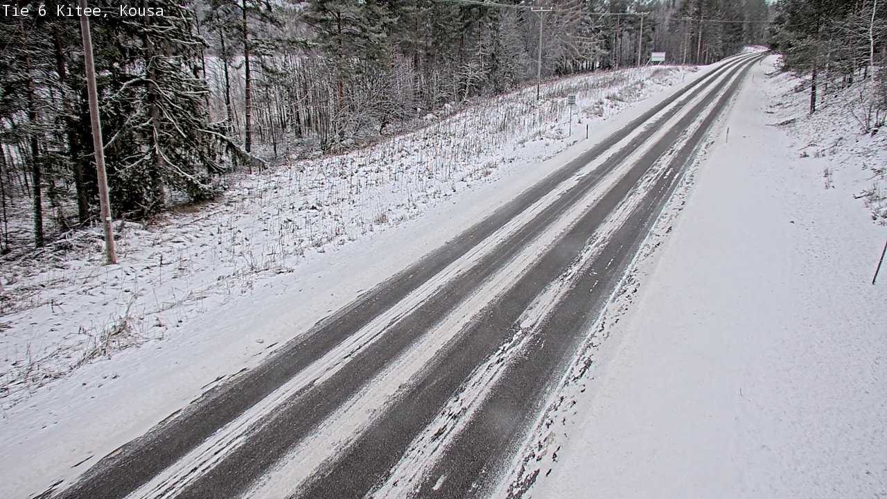 Weather Camera Image Väg 6, Kitee, Kousa, Kitee, Pohjois-Karjala