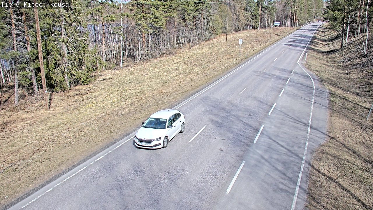 Weather Camera Image Road 6, Kitee, Kousa, Kitee, Pohjois-Karjala