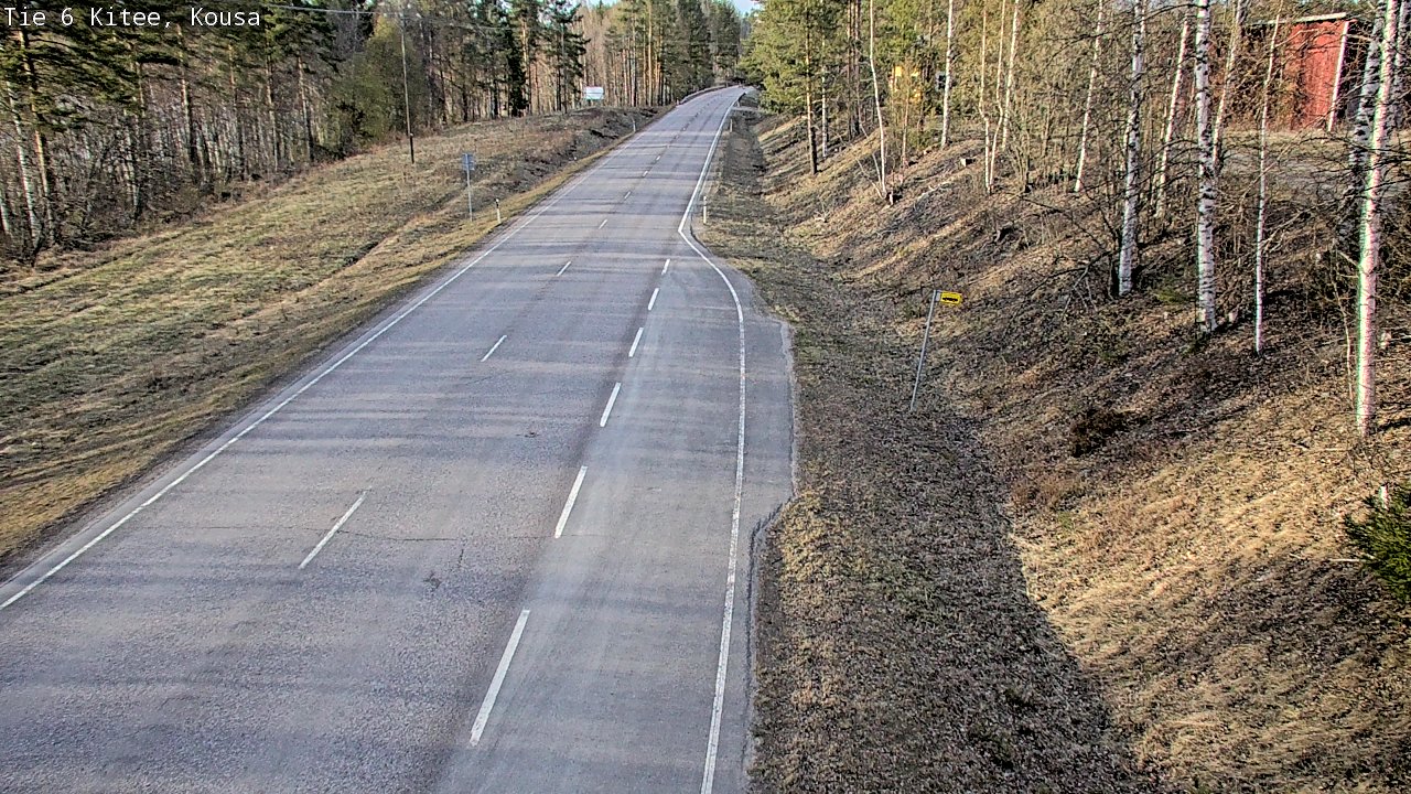 Weather Camera Image Road 6, Kitee, Kousa, Kitee, Pohjois-Karjala