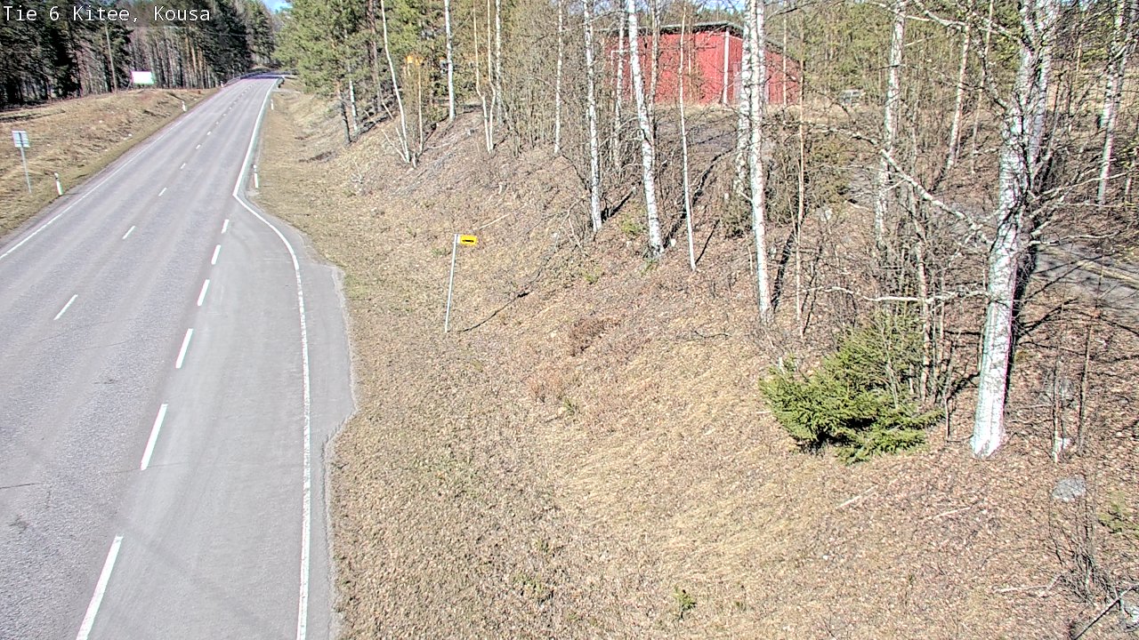 Weather Camera Image Road 6, Kitee, Kousa, Kitee, Pohjois-Karjala