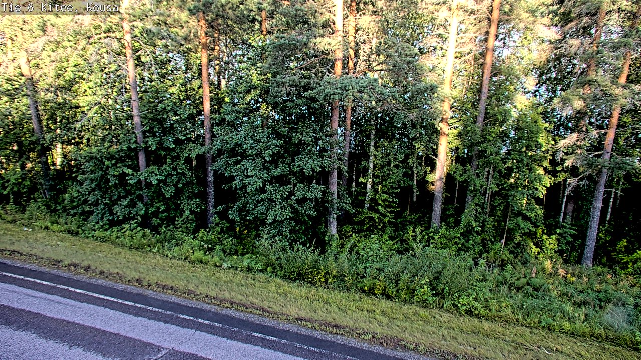 Weather Camera Image Road 6, Kitee, Kousa, Kitee, Pohjois-Karjala