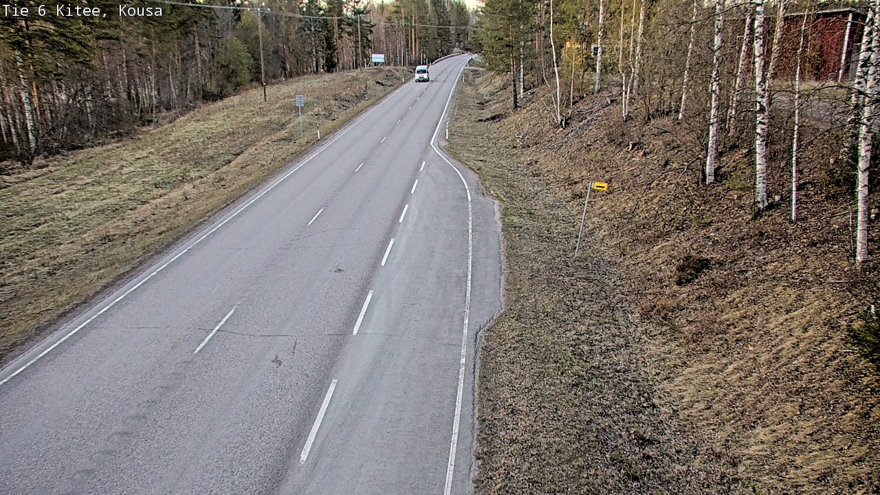 Weather Camera Image Road 6, Kitee, Kousa, Kitee, Pohjois-Karjala