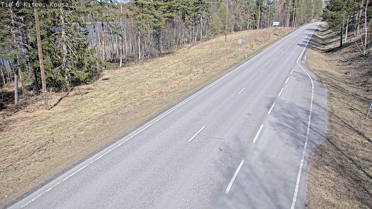 Weather Camera Image Road 6, Kitee, Kousa, Kitee, Pohjois-Karjala