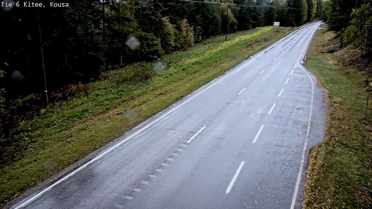 Weather Camera Image Road 6, Kitee, Kousa, Kitee, Pohjois-Karjala