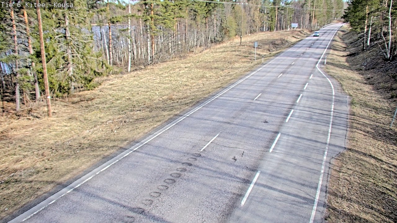 Weather Camera Image Road 6, Kitee, Kousa, Kitee, Pohjois-Karjala