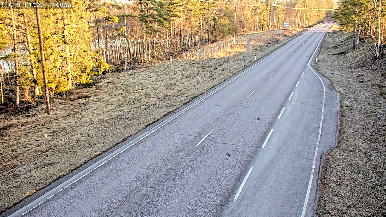 Weather Camera Image Road 6, Kitee, Kousa, Kitee, Pohjois-Karjala