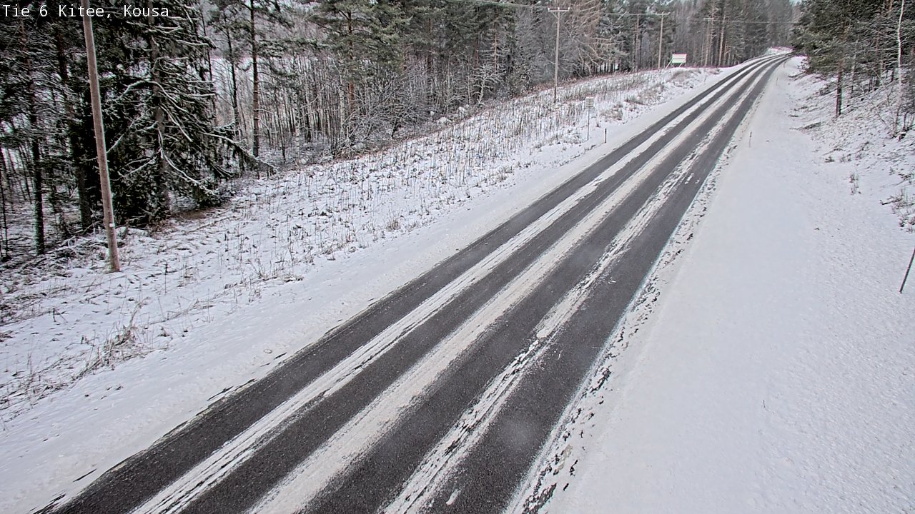 Weather Camera Image Väg 6, Kitee, Kousa, Kitee, Pohjois-Karjala