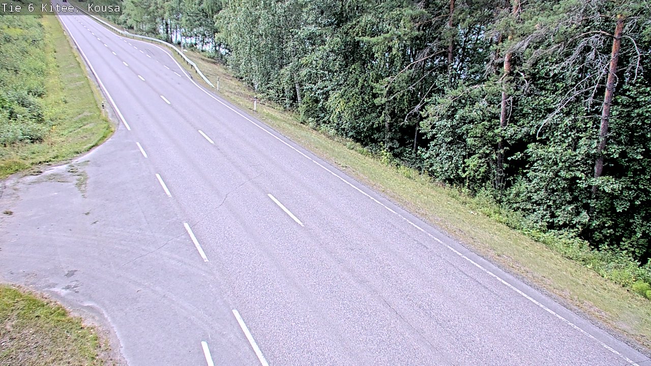 Weather Camera Image Väg 6, Kitee, Kousa, Kitee, Pohjois-Karjala