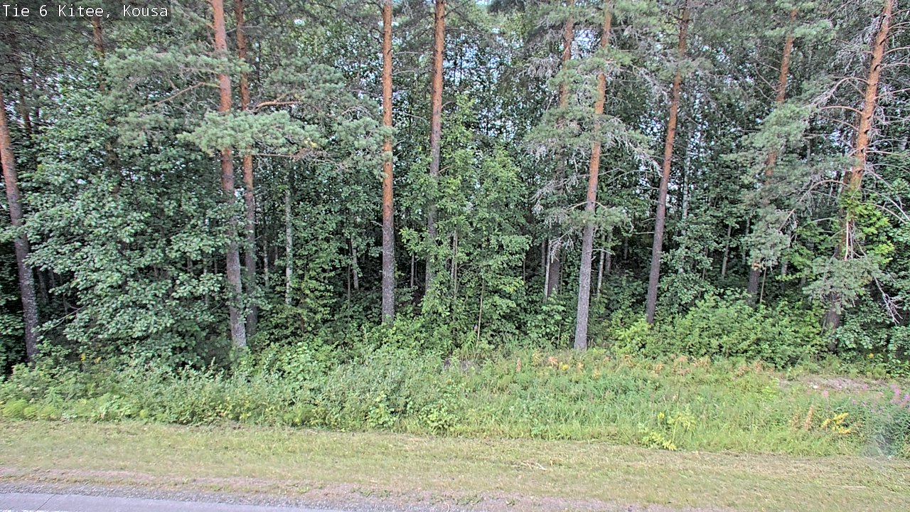 Weather Camera Image Väg 6, Kitee, Kousa, Kitee, Pohjois-Karjala