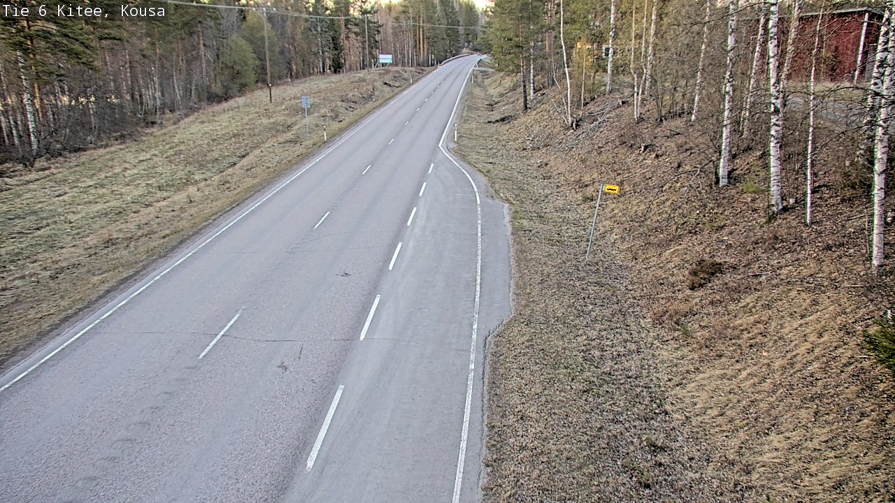 Weather Camera Image Road 6, Kitee, Kousa, Kitee, Pohjois-Karjala