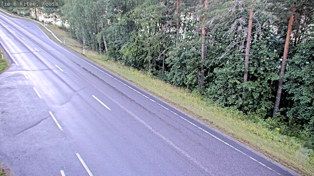 Weather Camera Image Road 6, Kitee, Kousa, Kitee, Pohjois-Karjala