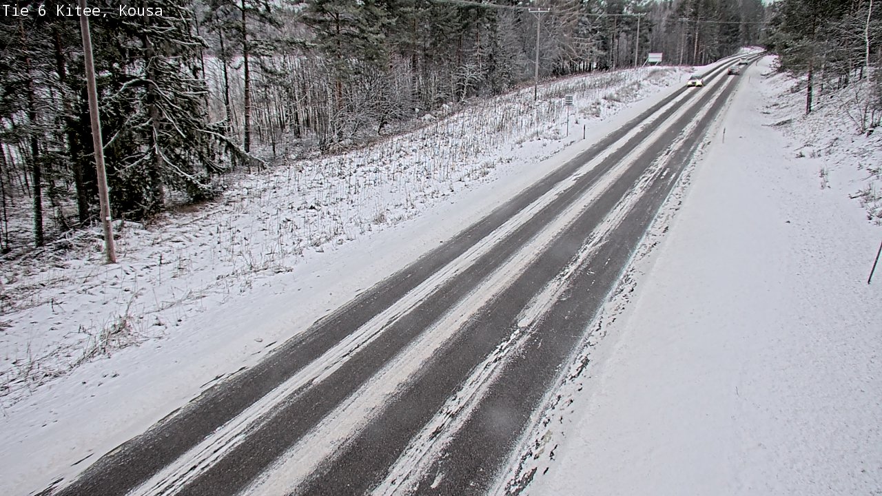 Weather Camera Image Väg 6, Kitee, Kousa, Kitee, Pohjois-Karjala