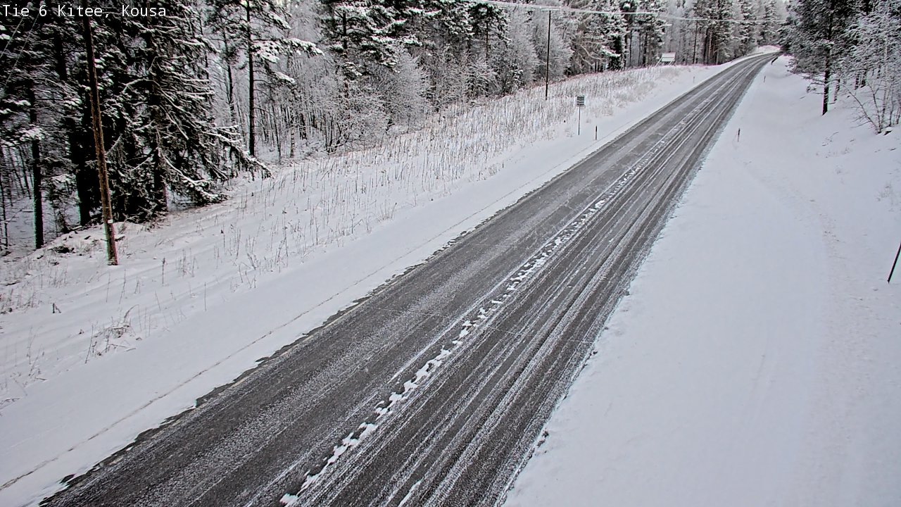 Weather Camera Image Road 6, Kitee, Kousa, Kitee, Pohjois-Karjala