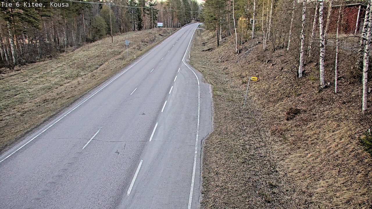 Weather Camera Image Road 6, Kitee, Kousa, Kitee, Pohjois-Karjala