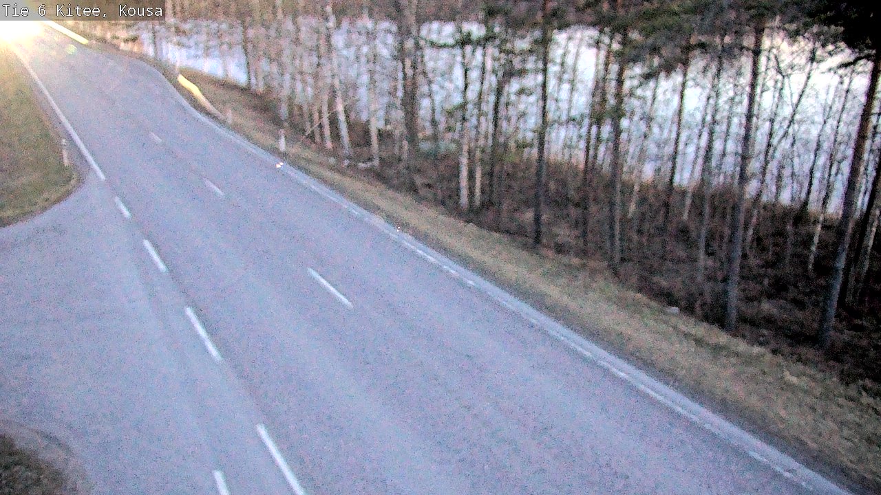 Weather Camera Image Road 6, Kitee, Kousa, Kitee, Pohjois-Karjala