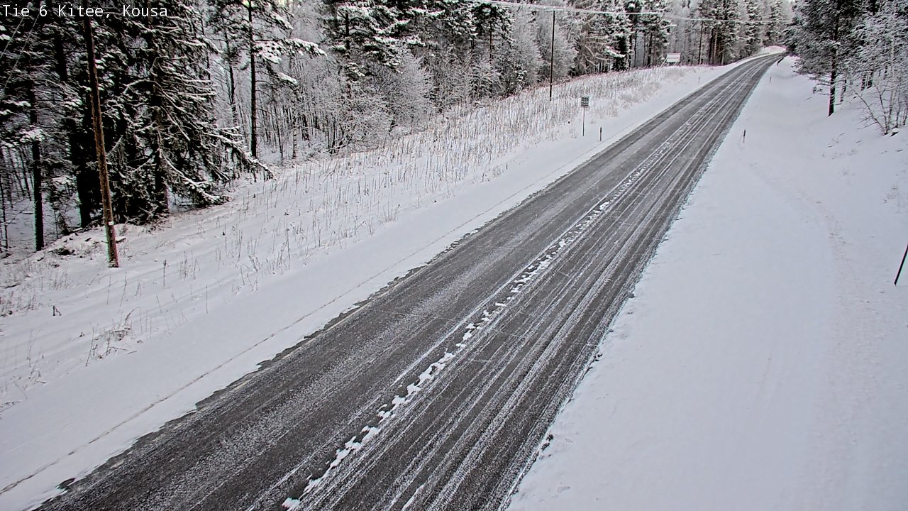 Weather Camera Image Road 6, Kitee, Kousa, Kitee, Pohjois-Karjala