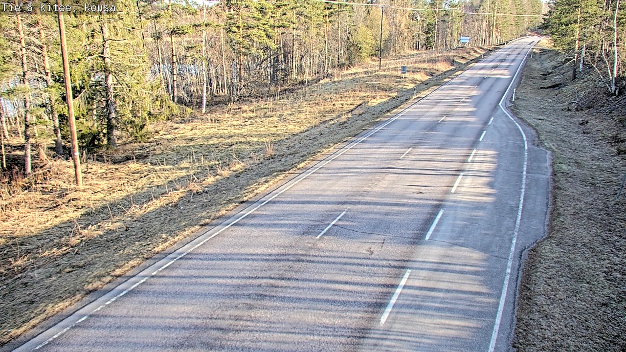 Weather Camera Image Road 6, Kitee, Kousa, Kitee, Pohjois-Karjala