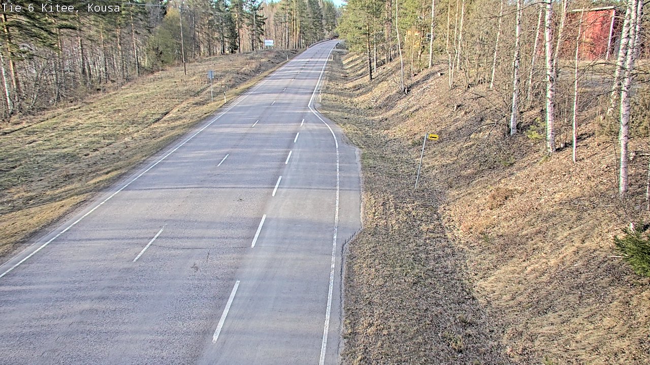 Weather Camera Image Road 6, Kitee, Kousa, Kitee, Pohjois-Karjala