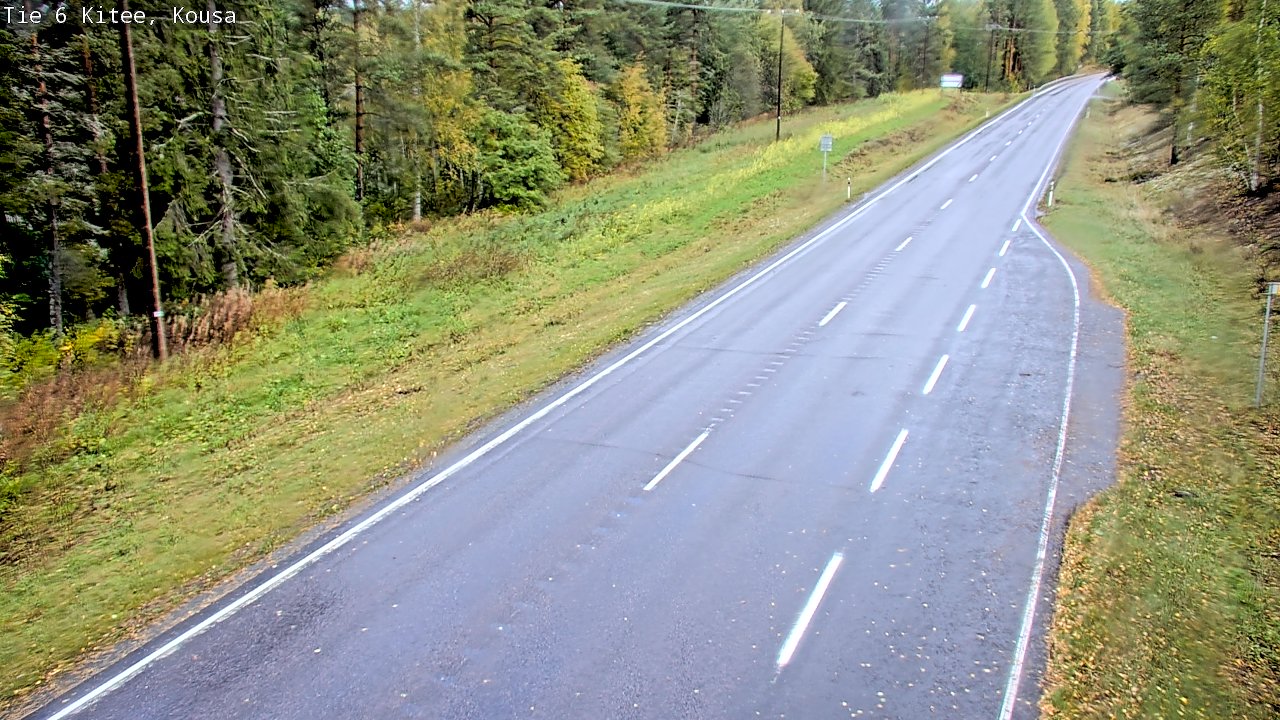 Weather Camera Image Road 6, Kitee, Kousa, Kitee, Pohjois-Karjala