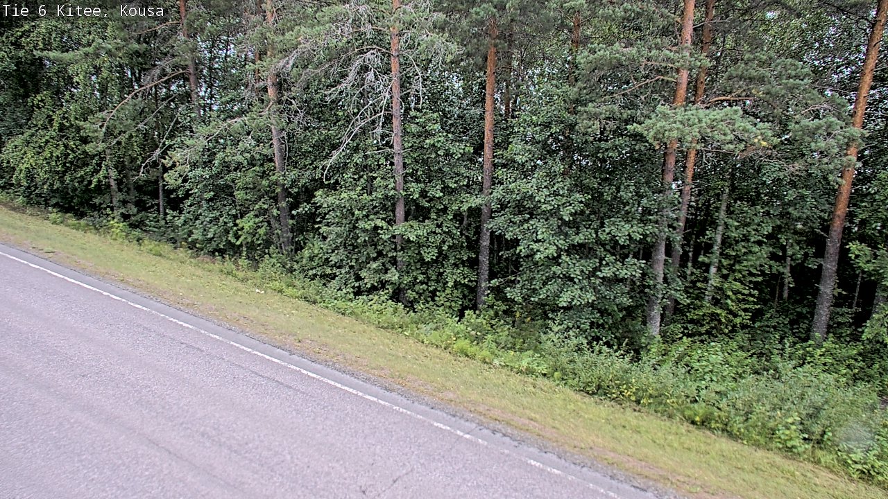 Weather Camera Image Road 6, Kitee, Kousa, Kitee, Pohjois-Karjala