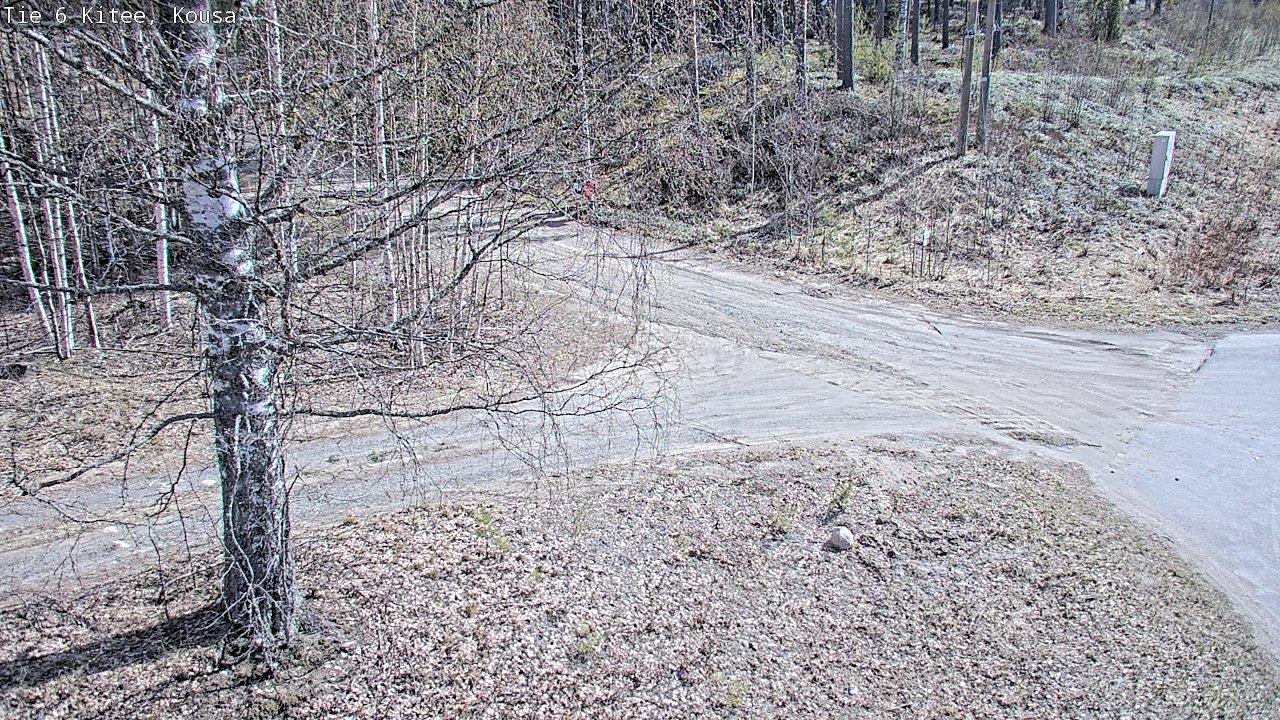 Weather Camera Image Road 6, Kitee, Kousa, Kitee, Pohjois-Karjala