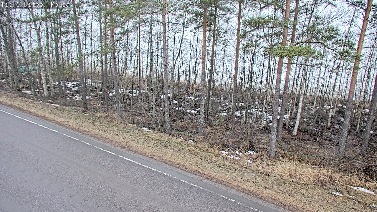 Weather Camera Image Road 6, Kitee, Kousa, Kitee, Pohjois-Karjala