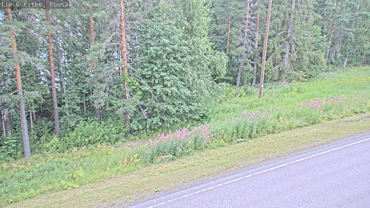 Weather Camera Image Road 6, Kitee, Kousa, Kitee, Pohjois-Karjala